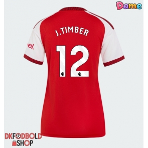 Arsenal Jurrien Timber #12 Hjemmebanetrøje Dame 2026-27 Kort ærmer Arsenal Jurrien Timber #12 Hjemmebanetrøje Dame 2026-27 Kort ærmer
